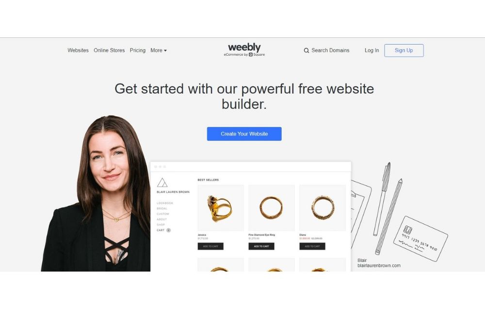 build websites with weebly