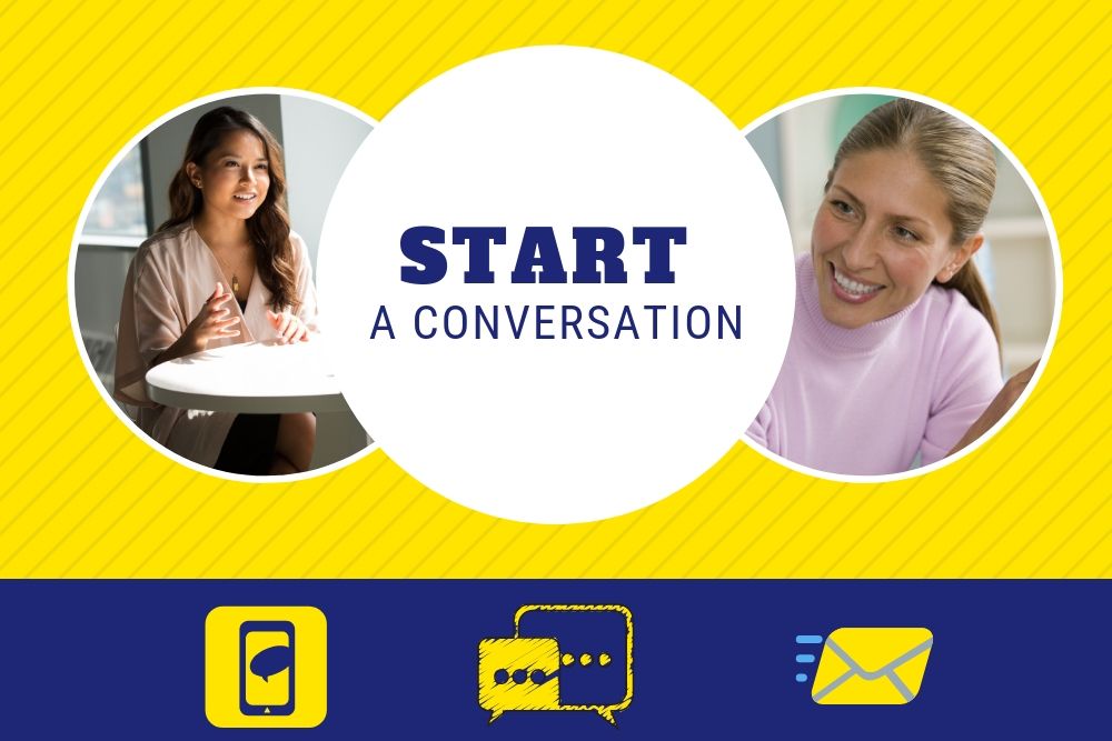 start a conversation with your potential customers